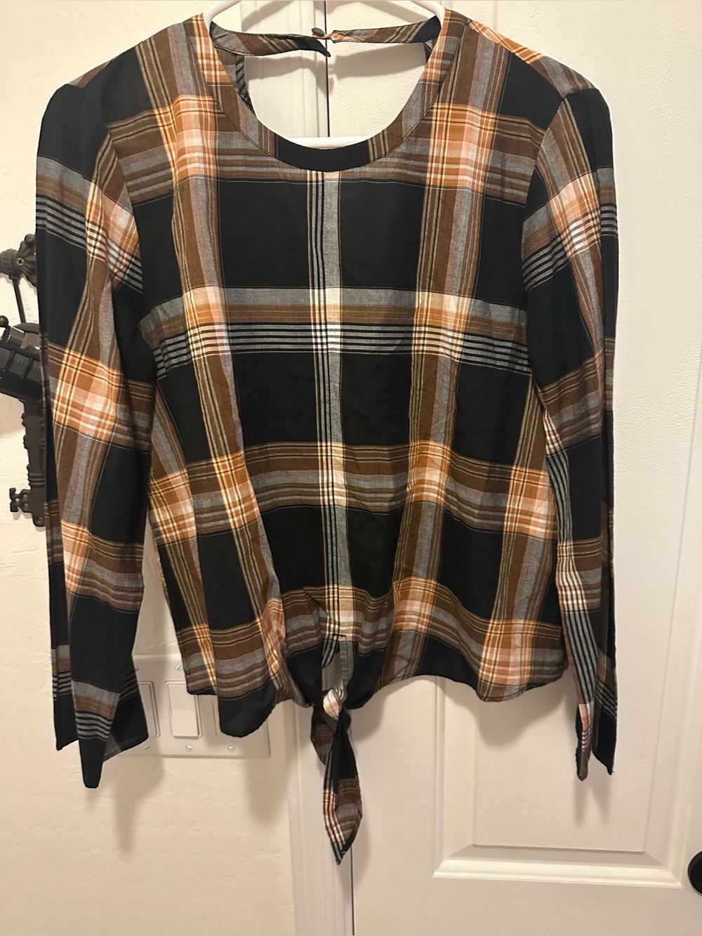 Madewell ladies plaid blouse size Medium NWT